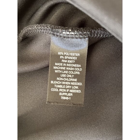 Worthington Woman Black Pencil Skirt Size 16W Polyester/Spandex Midi Zipper - Picture 4 of 6